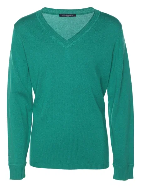 Pulover Marina Rinaldi cu decolteu în V verde