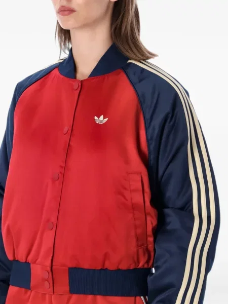 Бягане панталон Adidas с принт на райета розово