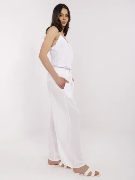 Pantaloni Italy Moda alb