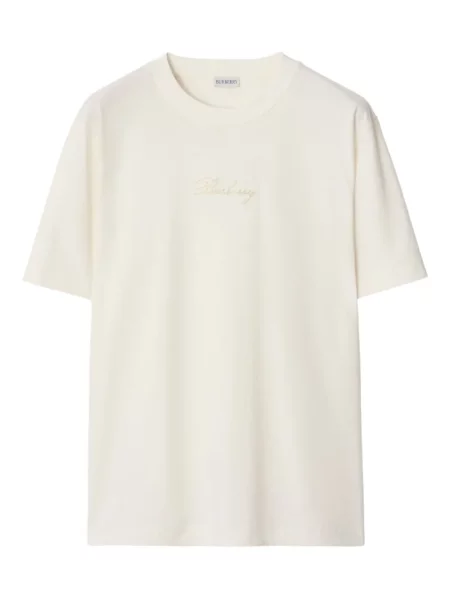 Tricou Burberry cu imagine alb