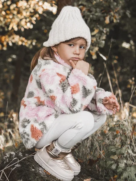 Detské snehové topánky BIG STAR beige hnedá