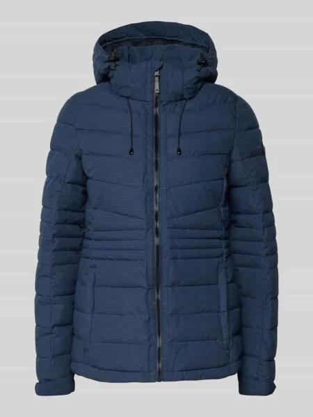 Kurtka pikowana z kapturem G.i.g.a. Dx granatowa