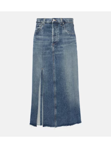 Traper suknja Citizens Of Humanity iznad koljena plava