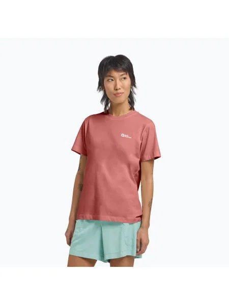 Tricou pentru femei Jack Wolfskin Essential mineral roșu