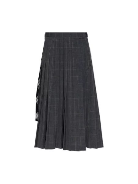 Spódnica Balenciaga wełniana szara
