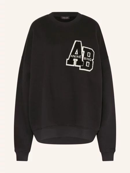 Anine Bing Bluza Nierozpinana Miles schwarz czarna