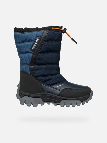 Geox Cizme de zăpadă J Himalaya Boy B Abx S Bleumarin albastru