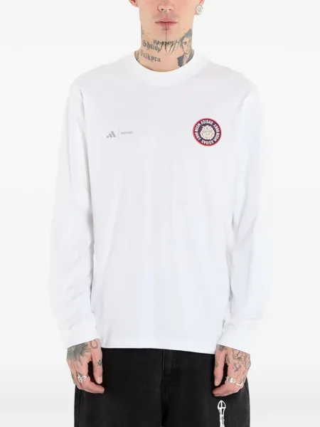 Τρέξιμο fleece μπλούζα Adidas με λαιμόκοψη v μαύρο