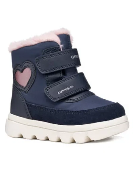 Geox Snehule B Willaboom Girl B Abx S Tmavomodrá
