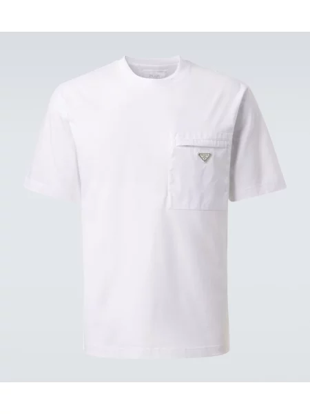 Tričko Prada jersey bílé