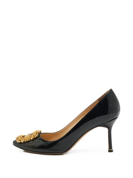 Czółenka Manolo Blahnik na sprzączkę czarna