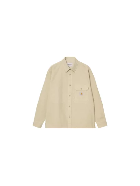 Carhartt WIP Reno Shirt Jac Velvet Green Mężczyźni Koszula Carhartt WIP Size: M zielony