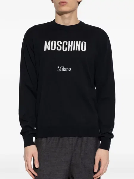 Pulover Moschino tricotate negru