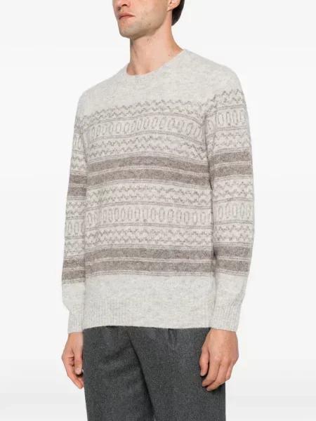Pulover Brunello Cucinelli gri