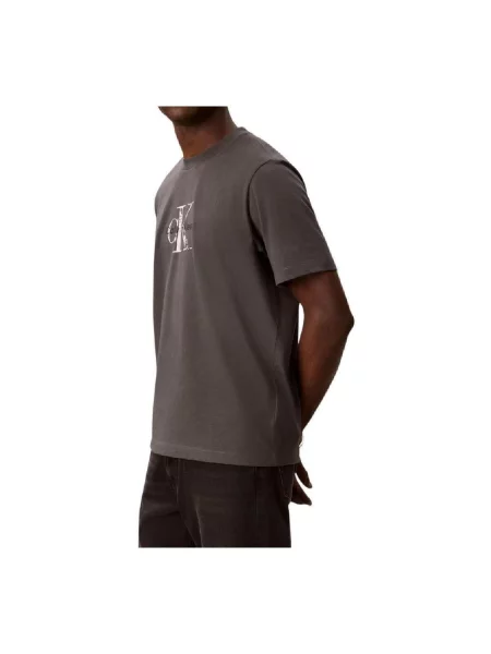 Tricou Calvin Klein Jeans gri