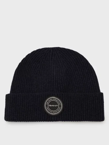 Вовняна шапка Gant синя