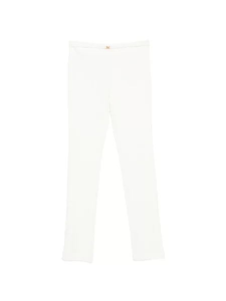 Pantaloni Blumarine evazate cu autograf alb