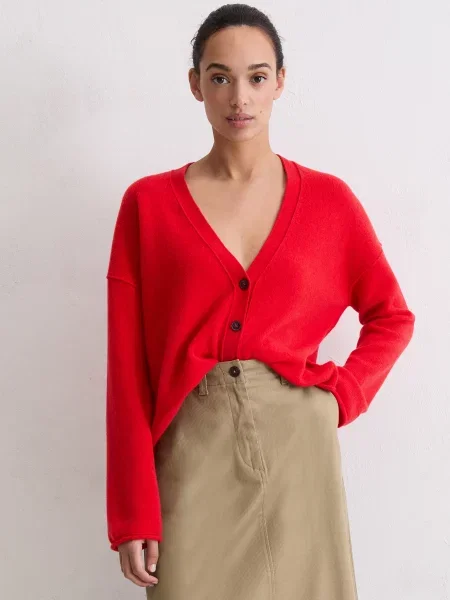 Вовняний Кардиган Marc O’Polo червоний