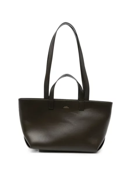 Geantă shopper A.p.c. cu imagine maro
