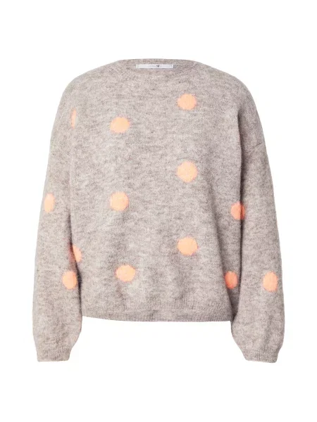 Hailys Pulover taupe / deschis / portocaliu gri