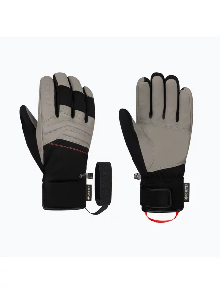 Лижні рукавички Reusch Jupiter Gore-Tex red/grey сірі