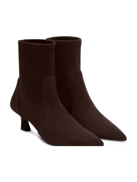 Botki Stuart Weitzman skórzane brązowe