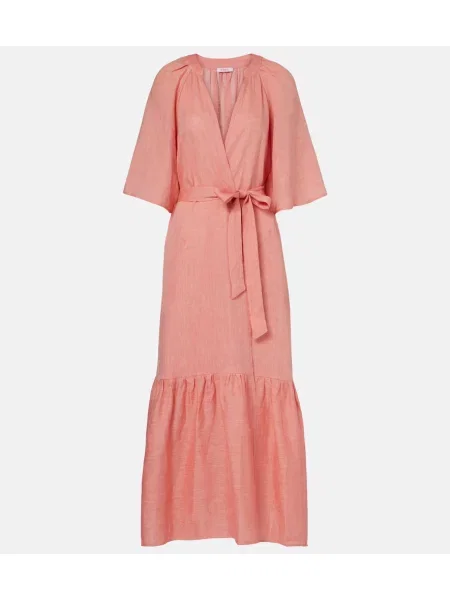 Cu centură rochie midi Eres de in roz
