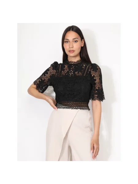 Top La Modeuse negru