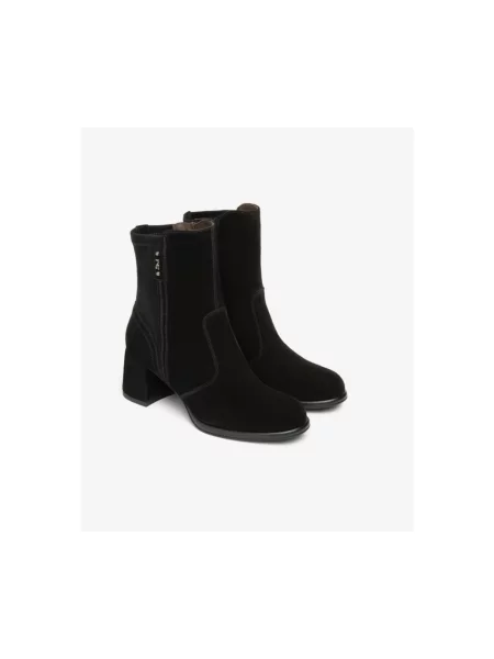 Buty do kostki Nerogiardini skórzane czarne
