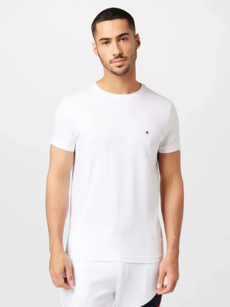 TOMMY HILFIGER Majica mornarska / rdeča bela