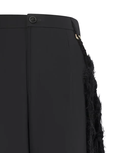 Pantaloni Darkpark de lână negru