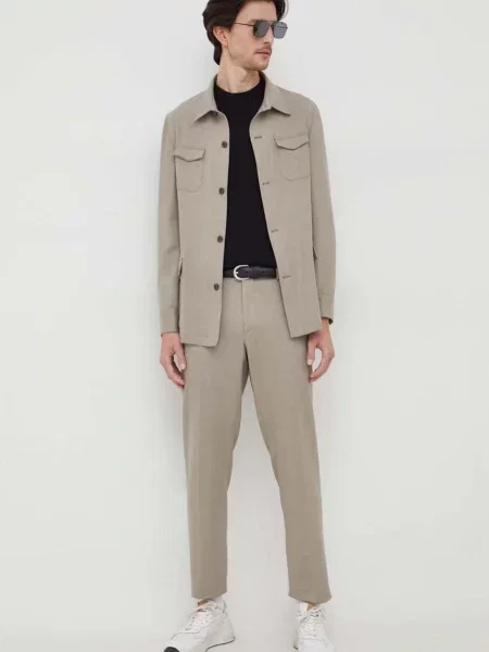 Michael Kors gyapjú ing bézs