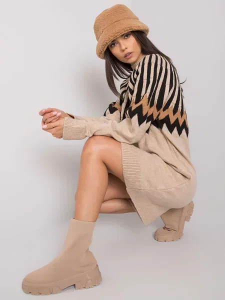 Rochie Fashionhunters de costum bej