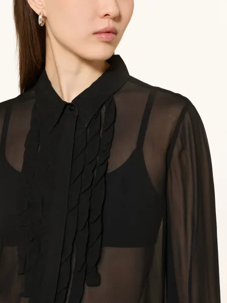 Dorothee Schumacher Košile Sheer Twist černá