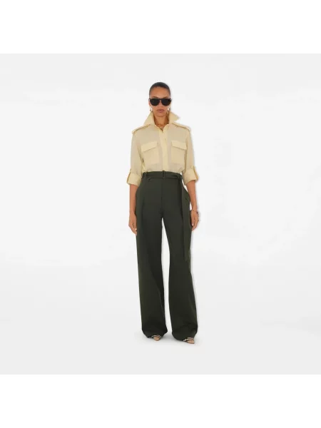 Spodnie Burberry zielone