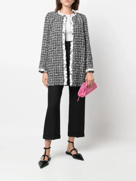 Tvídová bunda Chanel Pre-owned černá