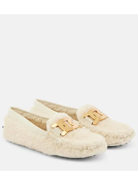 Pantofi loafer Tod's alb