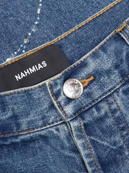 Blugi Nahmias cu mărgele albastru