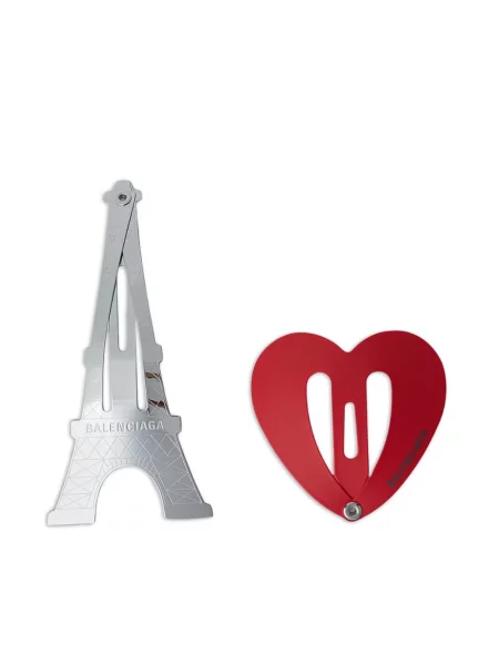 Inel Balenciaga argintiu