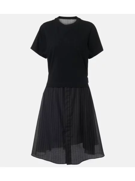Rochie Sacai din jerseu negru