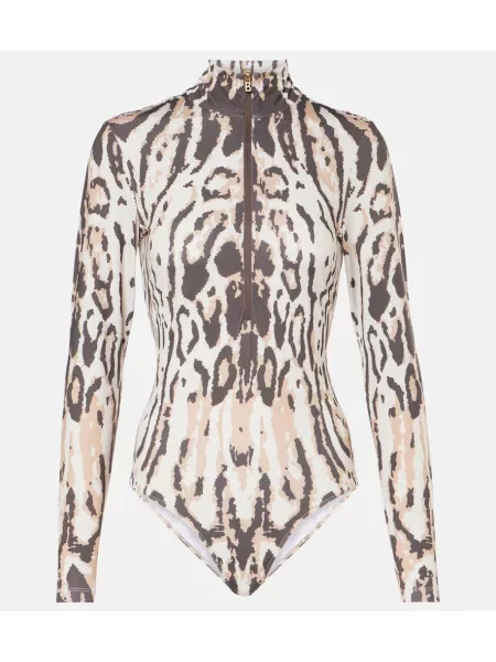 Body Bogner cu imagine din jerseu cu imprimeu animal print
