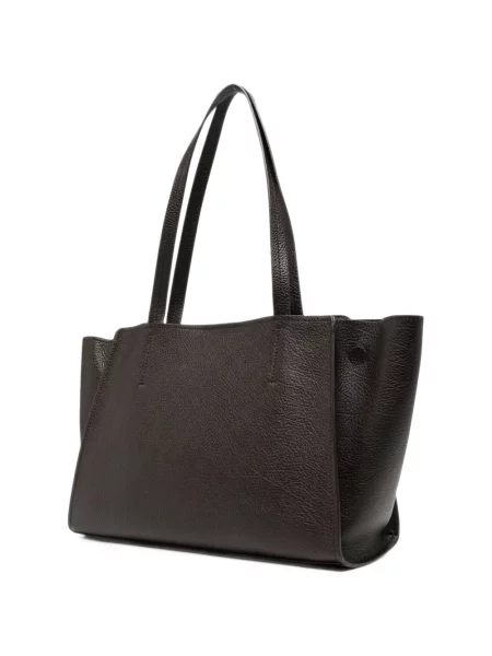 Шопинг чанта Michael Michael Kors с автограф кафяво