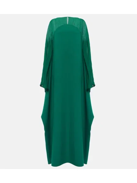 Rochie Safiyaa de mătase verde