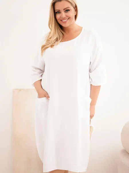 Rochie Kesi Włoski alb