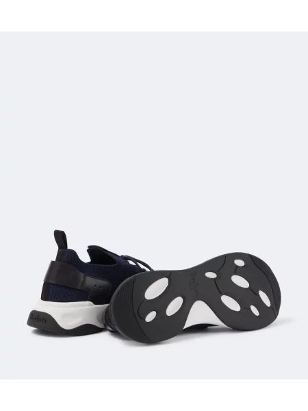 Sneakerși Berluti din piele albastru