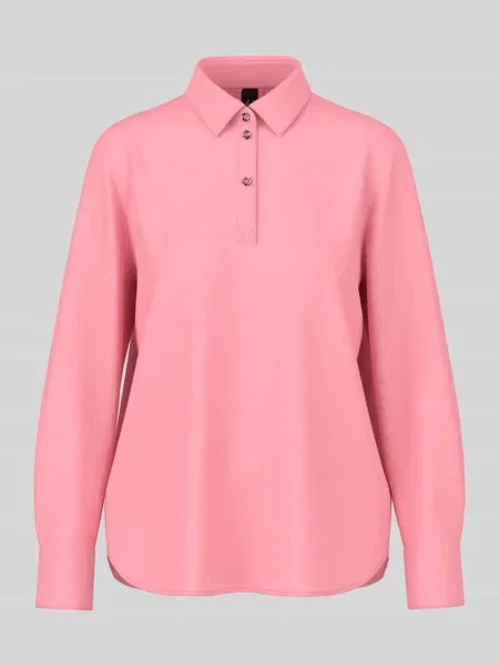 Bluzka koszulowa longline o kroju regular fit z ozdobnymi Marc Cain