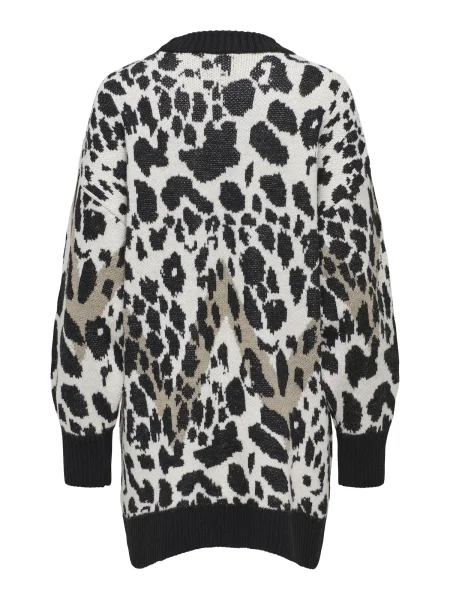 Only Maternity Pulover bej / kitt / negru alb