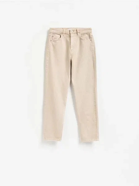 Reserved LADIES` JEANS TROUSERS galben-pal galben