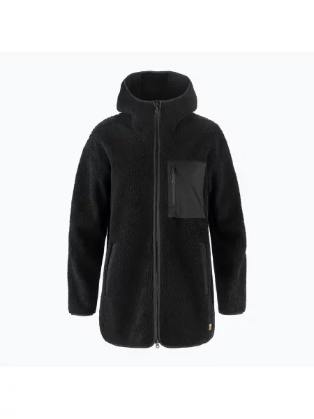 Дамска поларена блуза Fjällräven Vardag Pile Fleece Long black черно