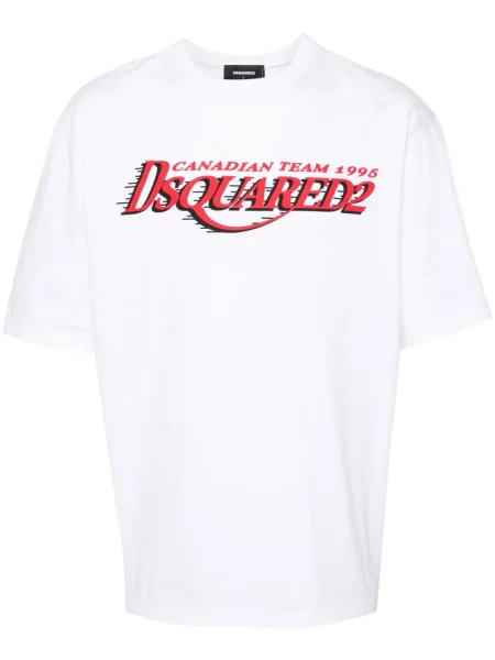 Tricou Dsquared2 cu imagine alb
